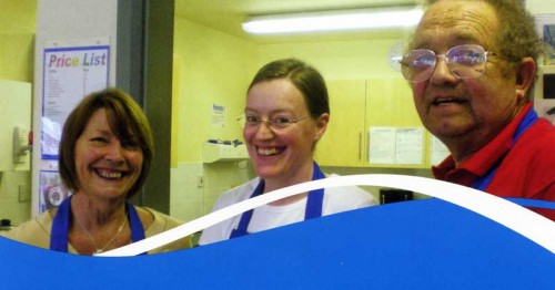 Some of the volunteers involved in running the Lunch Club